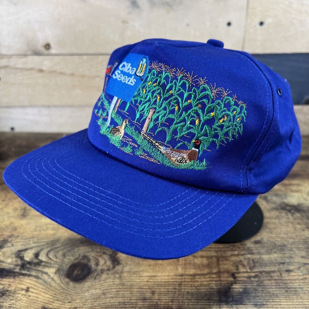 Ciba Seeds Embroidered Farming Trucker SnapBack Adjustable Hat Baseball Cap